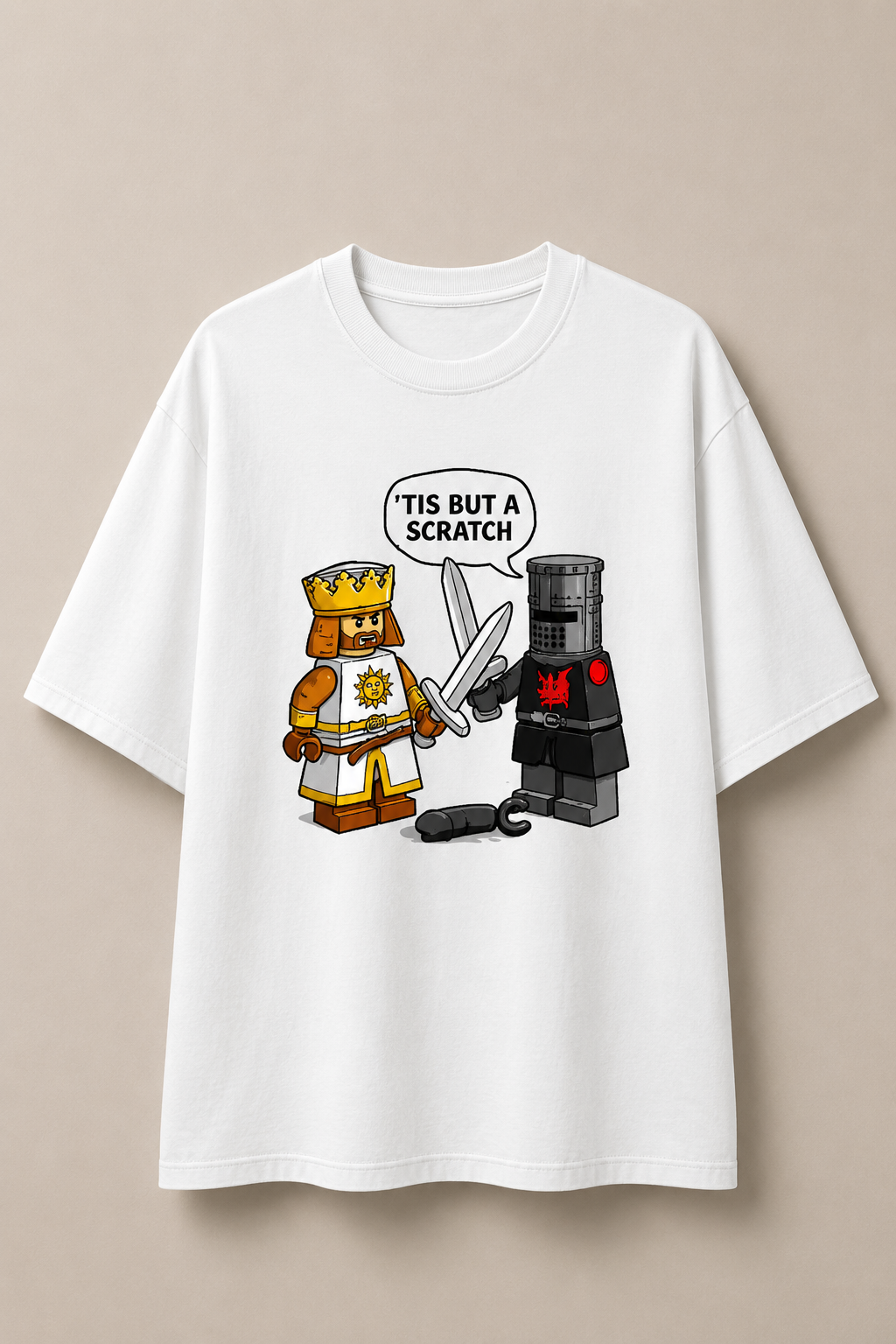 Tis but a scratch-Oversized tee
