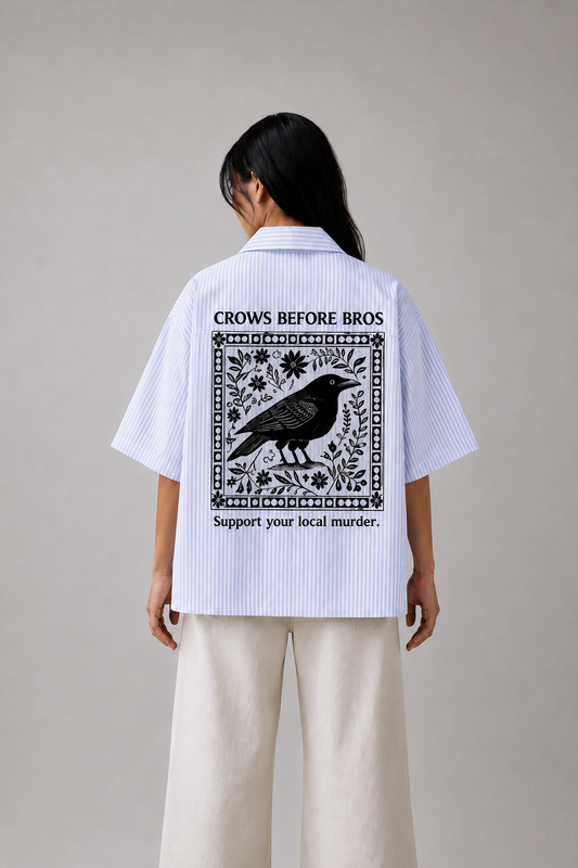 Crows Before Bros Boxy Shirt