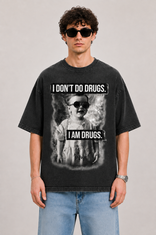 I dont do drugs-Vintage Fade Tee