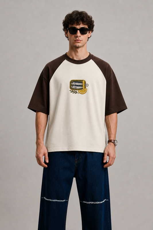 Sardine Society Embroidered Raglan Tee