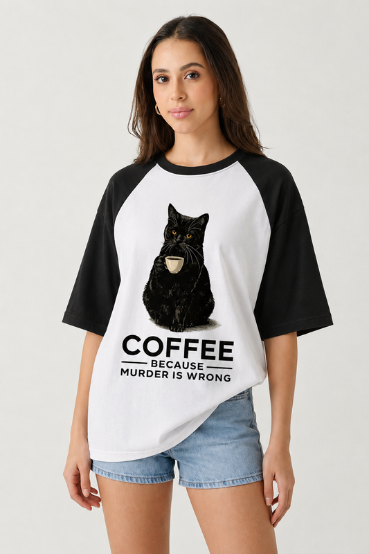 Murder Is Wrong-Oversized tee