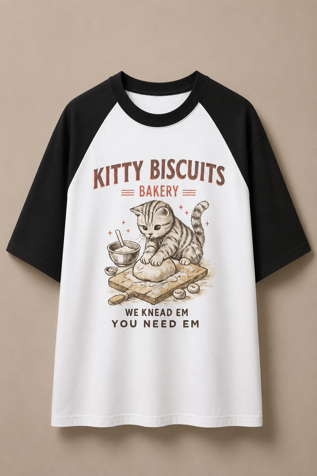 Kitty Biscuit-Oversized tee