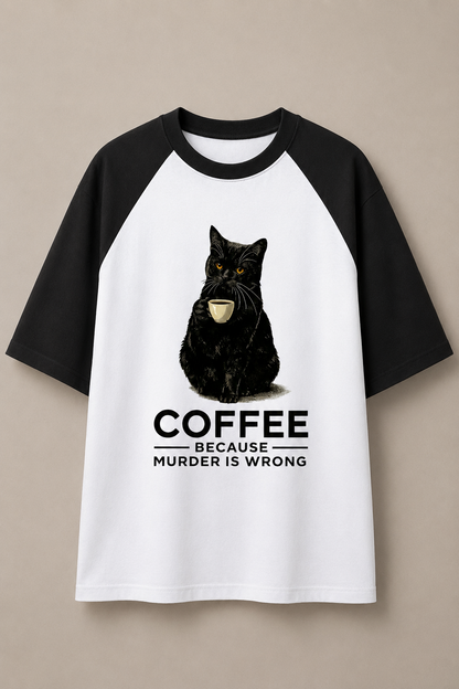 Murder Is Wrong-Oversized Tee