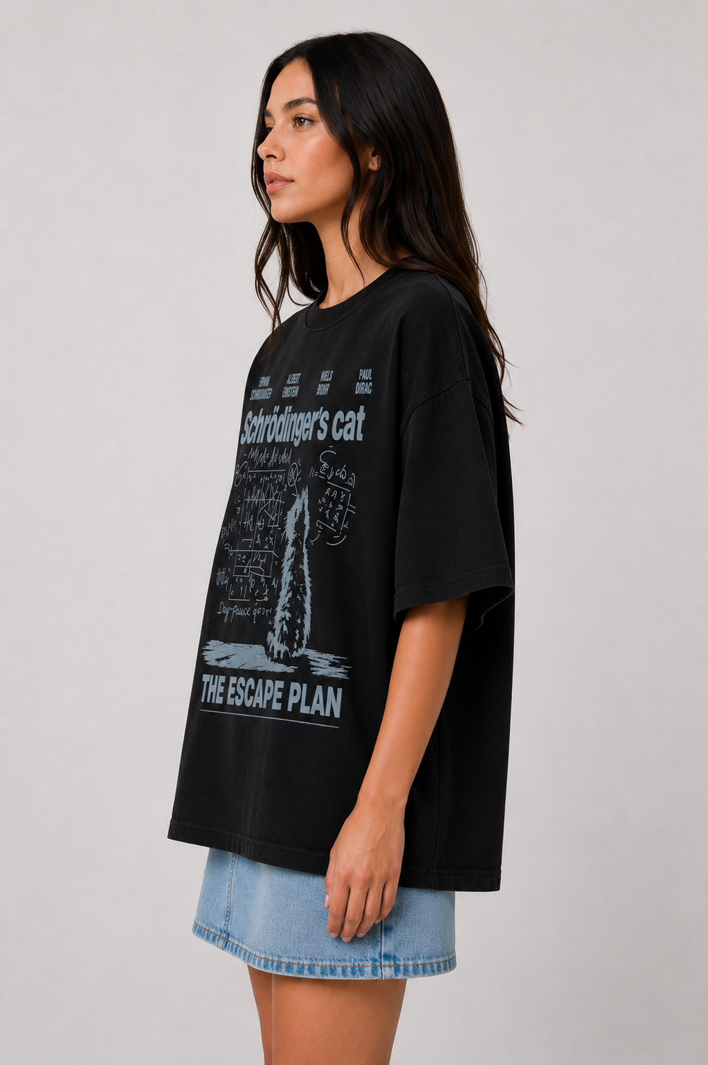 Schrodinger's Cat-Oversized tee