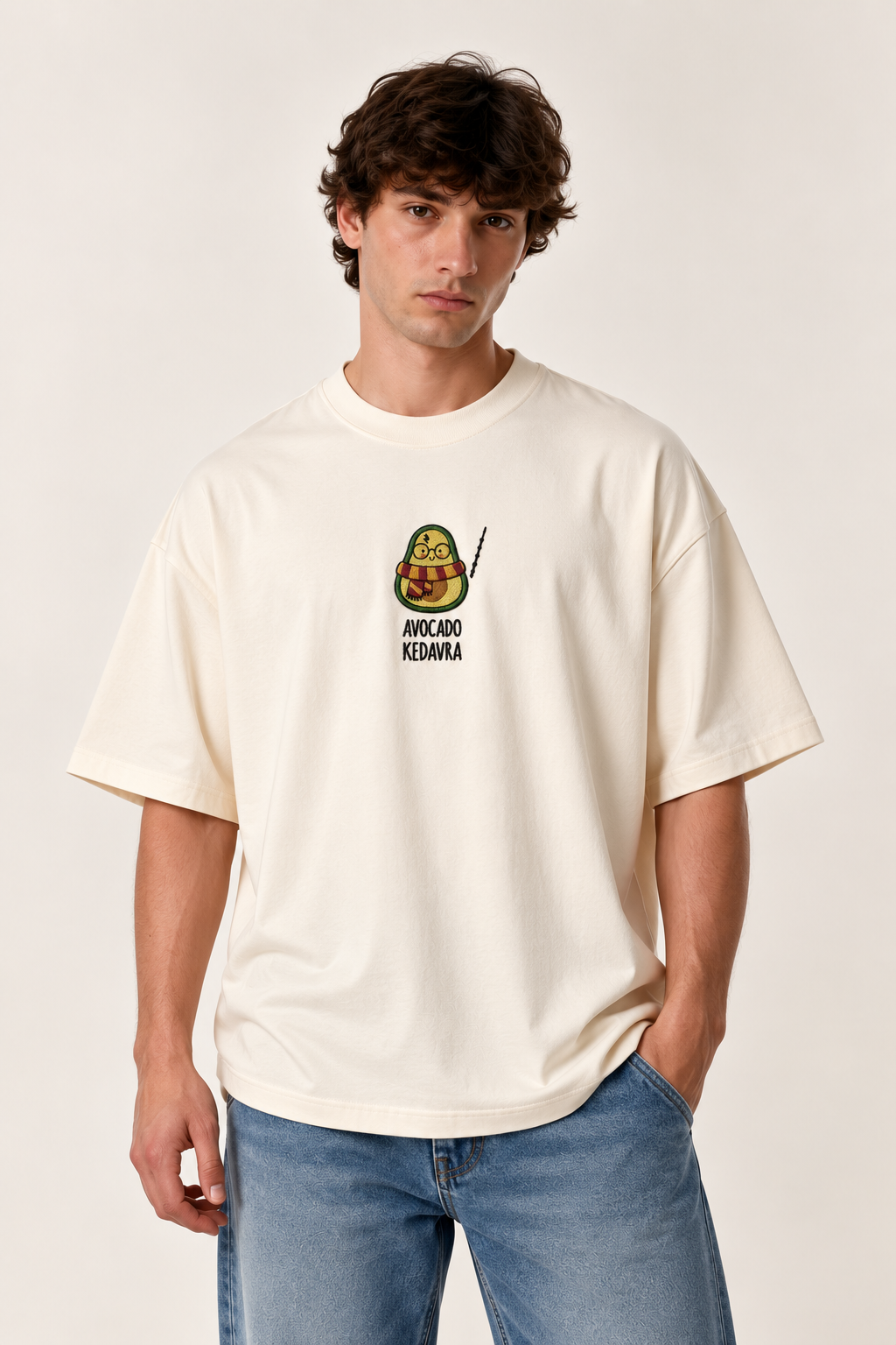 Wizardcado Embroidered Oversized Tee