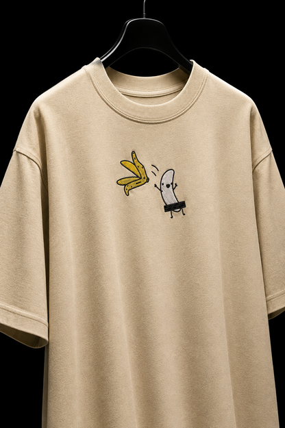 Slip Happens — Embroidered Oversized Tee