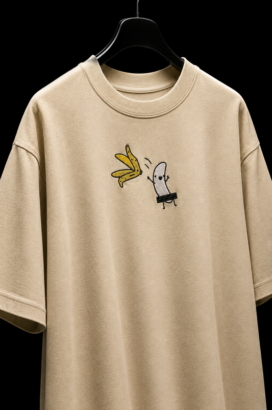 Slip Happens — Embroidered Oversized Tee