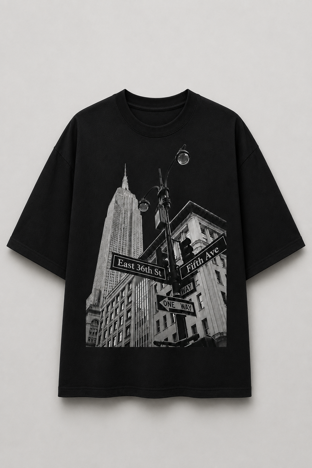 Midtown Noir Oversized Tee