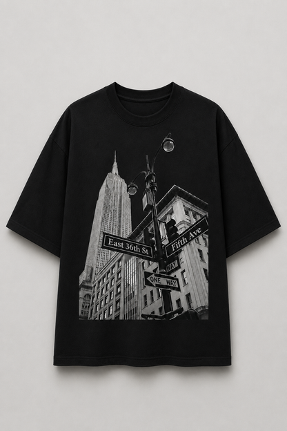 Midtown Noir Oversized Tee