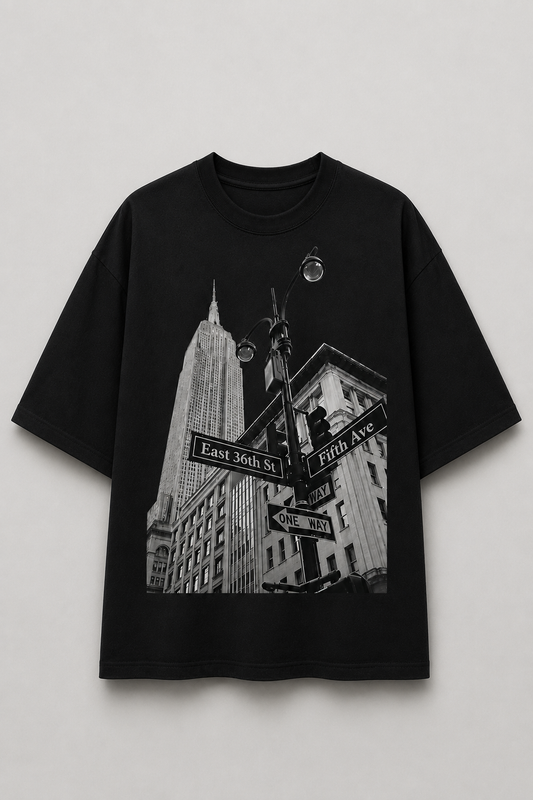 Midtown Noir Oversized Tee