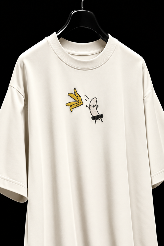 Slip Happens — Embroidered Oversized Tee