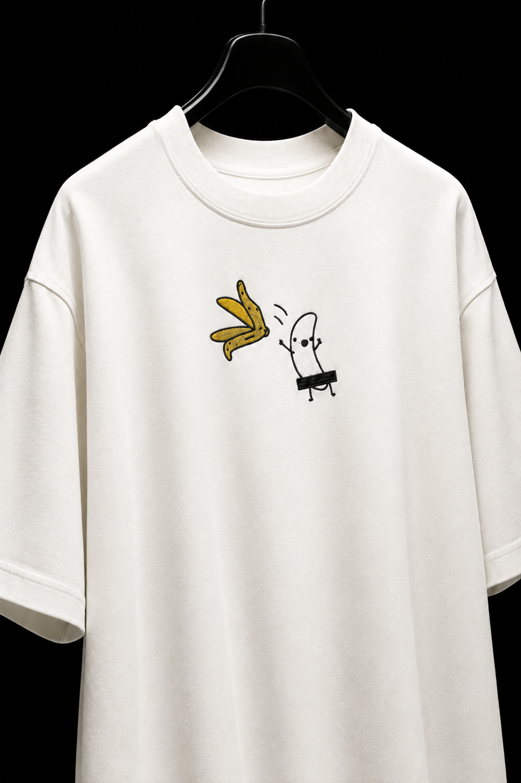Slip Happens — Embroidered Oversized Tee