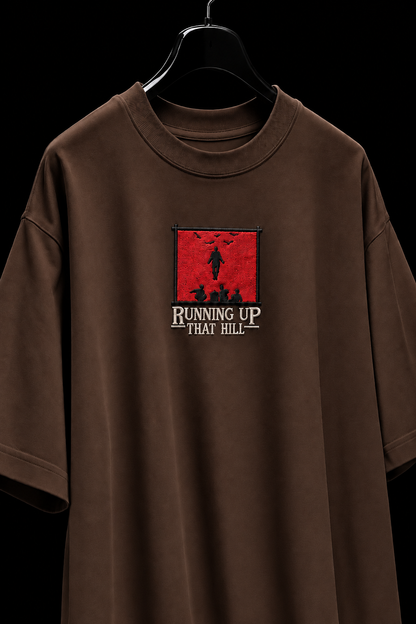 Running Up That Hill Oversized Embroidered Tee