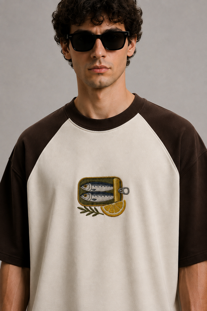 Sardine Society Embroidered Raglan Tee