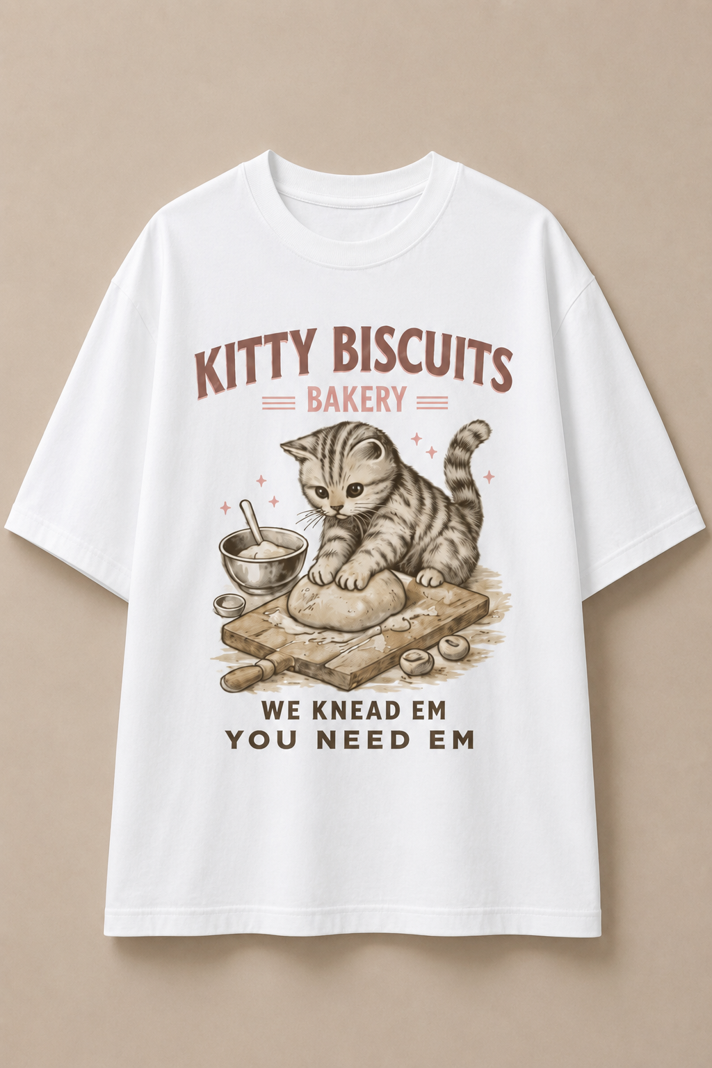 Kitty Biscuit-Oversized tee