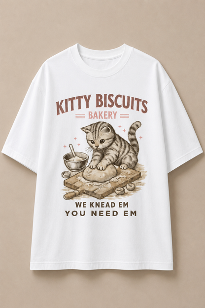Kitty Biscuit-Oversized tee