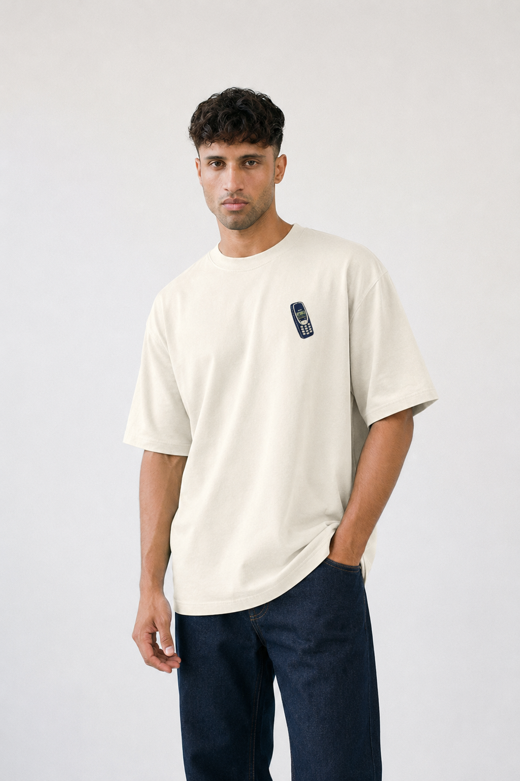 Old School Signal Tee-Oversized Tee