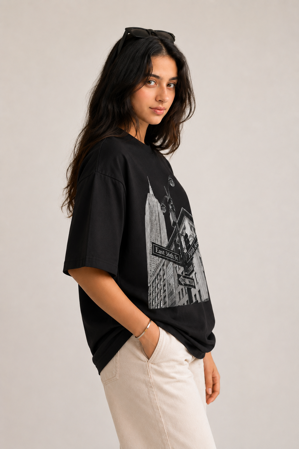Midtown Noir Oversized tee