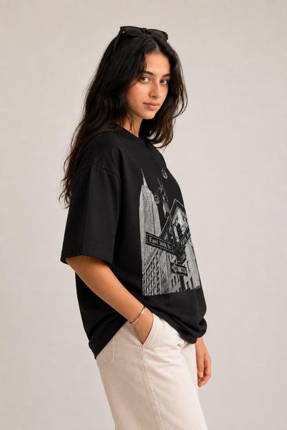 Midtown Noir Oversized tee