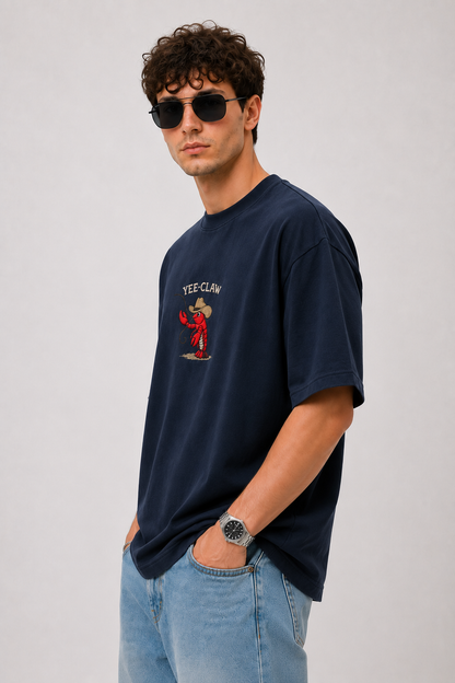 Yee-Claw Embroidered Oversized tee