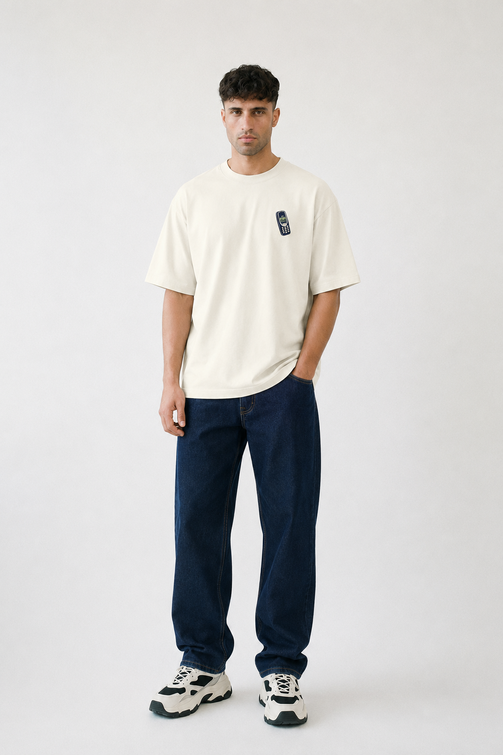 Old School Signal Tee-Oversized Tee