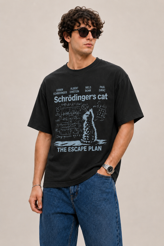 Schrodinger's Cat-Oversized tee