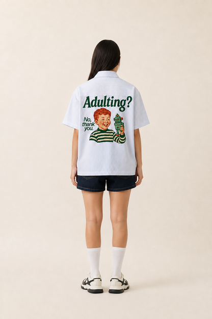 Adulting-Premium Boxy fit Shirt