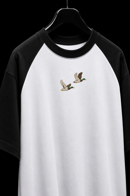 Twin Mallards Embroidered Oversized Tee