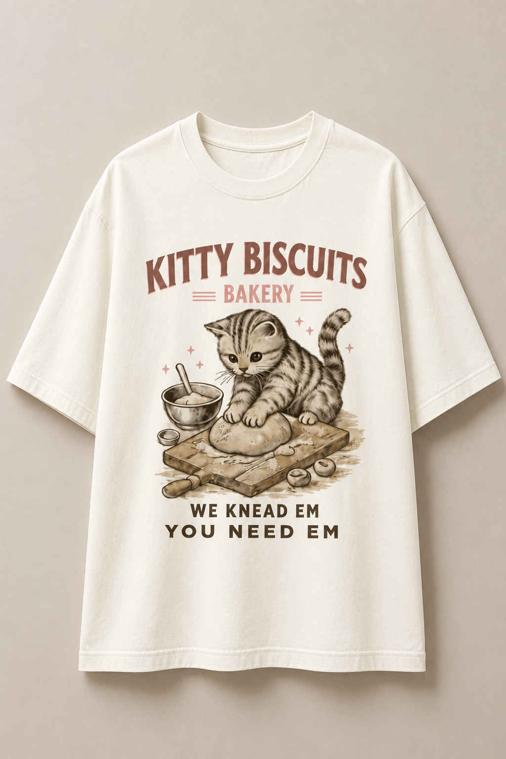 Kitty Biscuit-Oversized tee