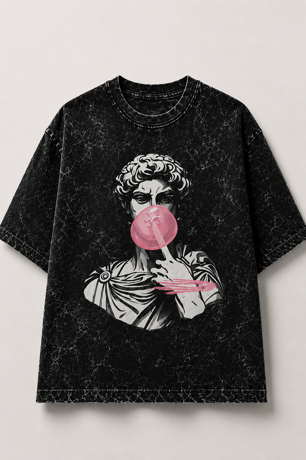 Bubble Caesar Acid Wash Oversized Tee
