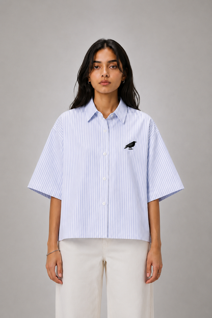 Crows Before Bros Boxy Shirt