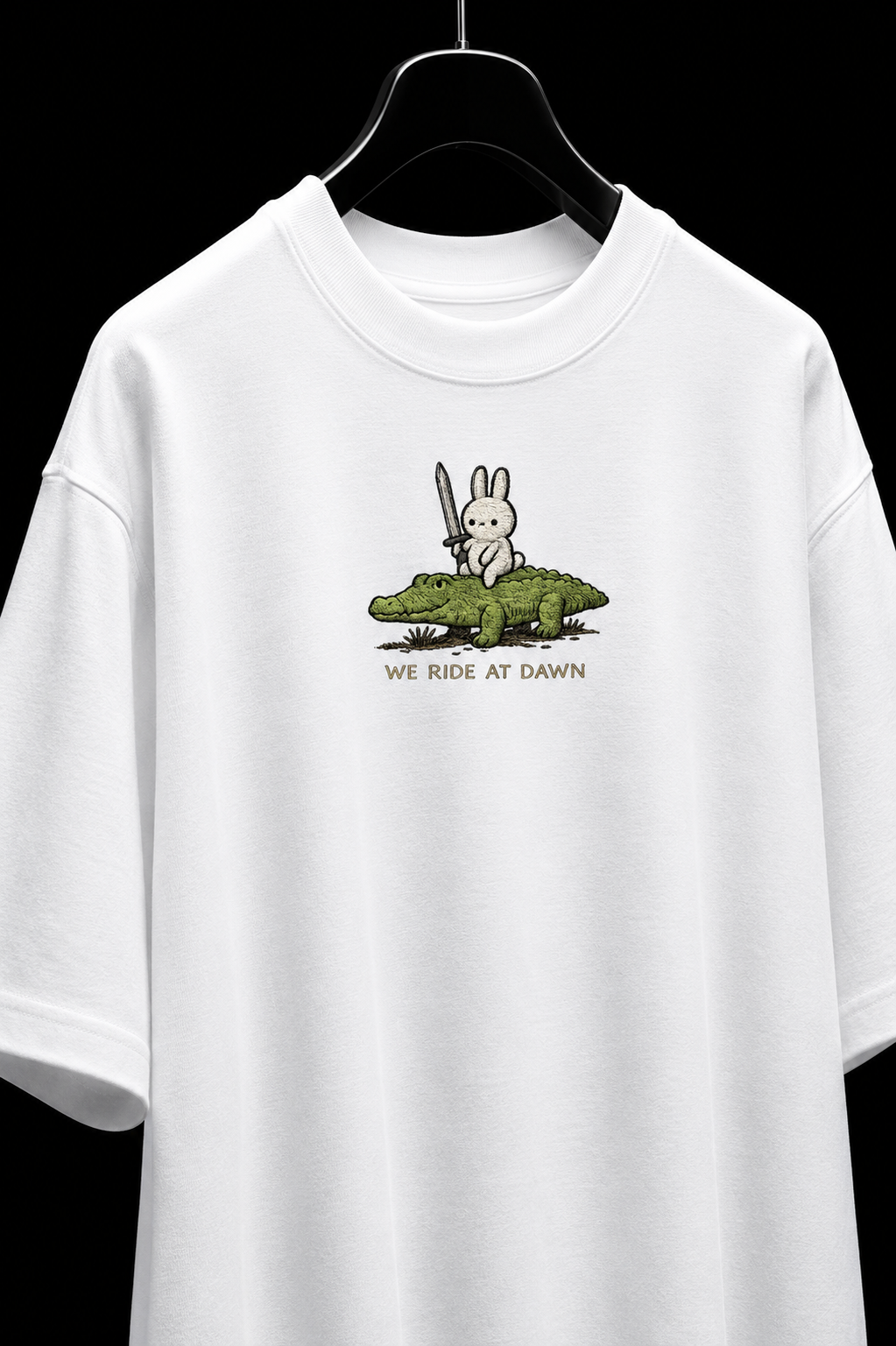 Dawn Raiders Embroidered Oversized Tee