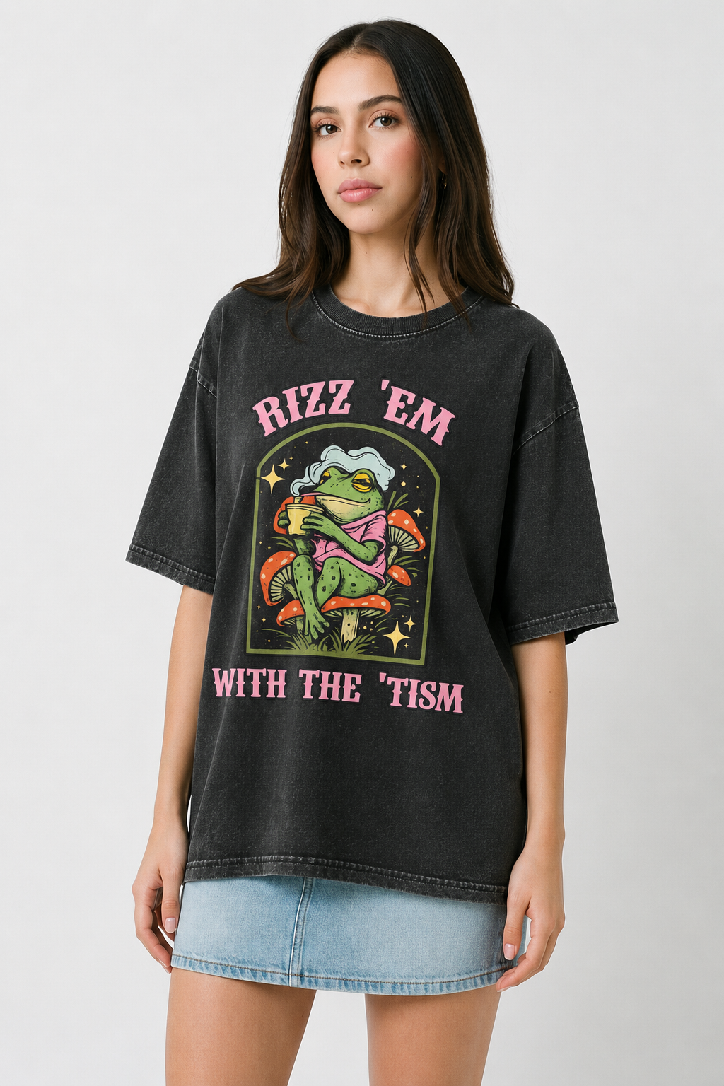 Rizz 'Em-Vintage Fade Tee