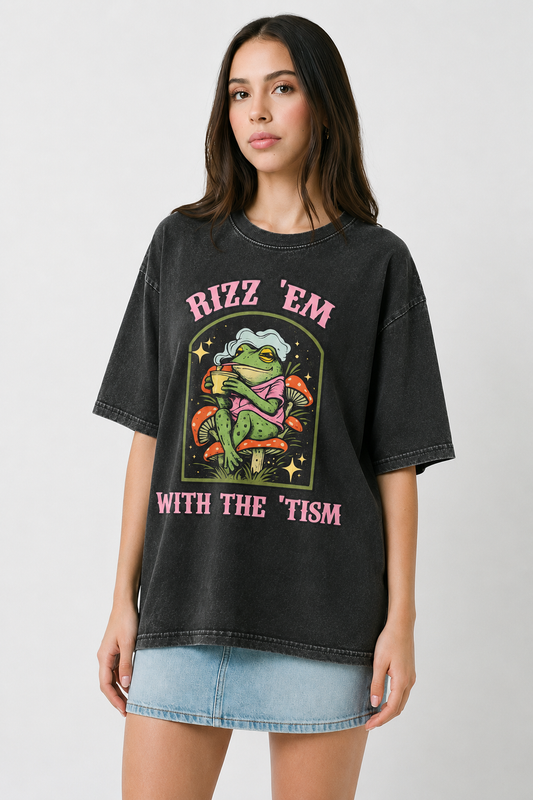 Rizz 'Em-Vintage Fade Tee