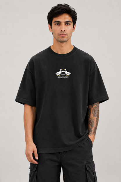 Goose Bumps- Embroidered Oversized Tee