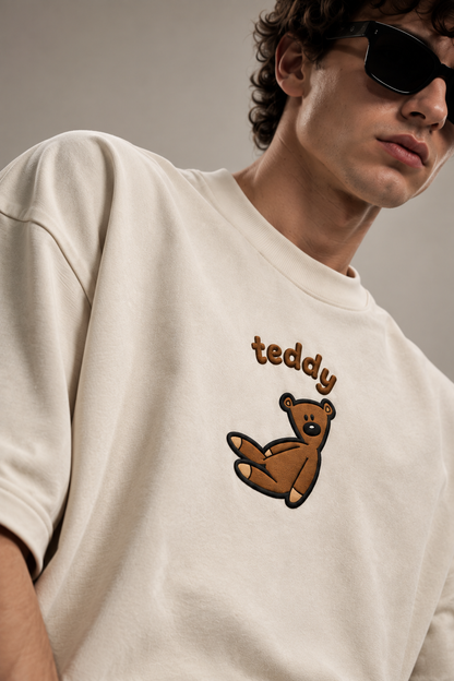 Mr. Teddy – Oversized Embroidered Tee