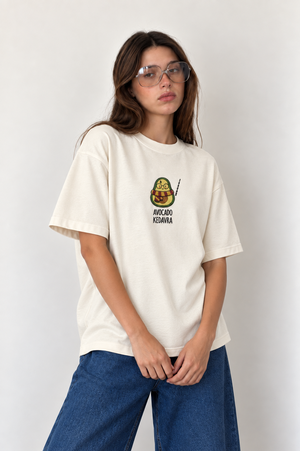 Wizardcado Embroidered Oversized Tee