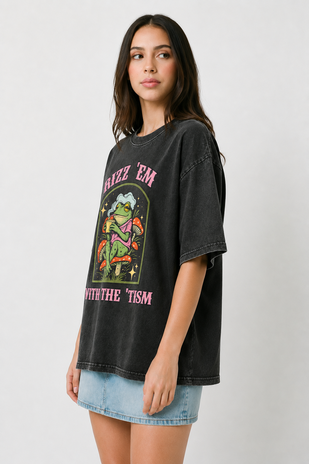 Rizz 'Em-Vintage Fade Tee