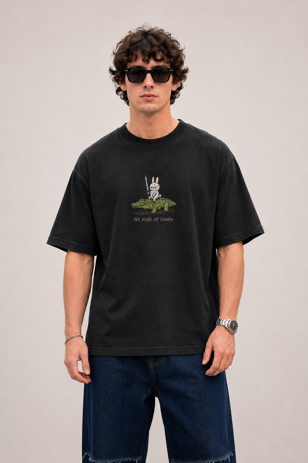 Dawn Raiders Embroidered Oversized tee