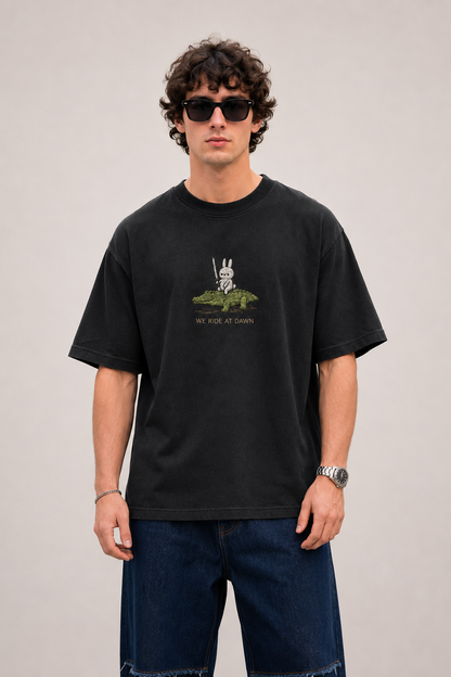 Dawn Raiders Embroidered Oversized tee