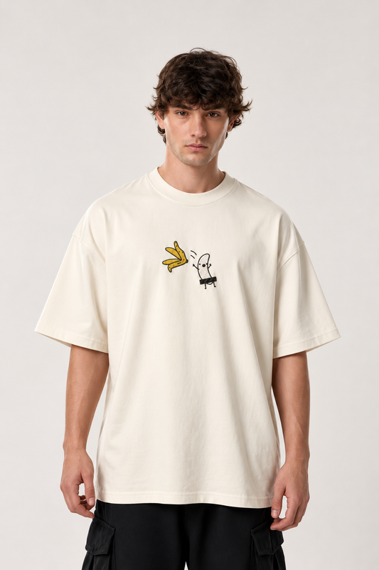 Slip Happens — Embroidered Oversized Tee
