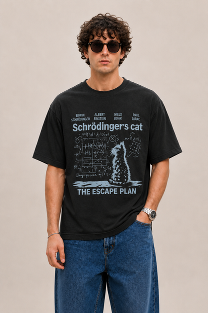 Schrodinger's Cat-Oversized tee