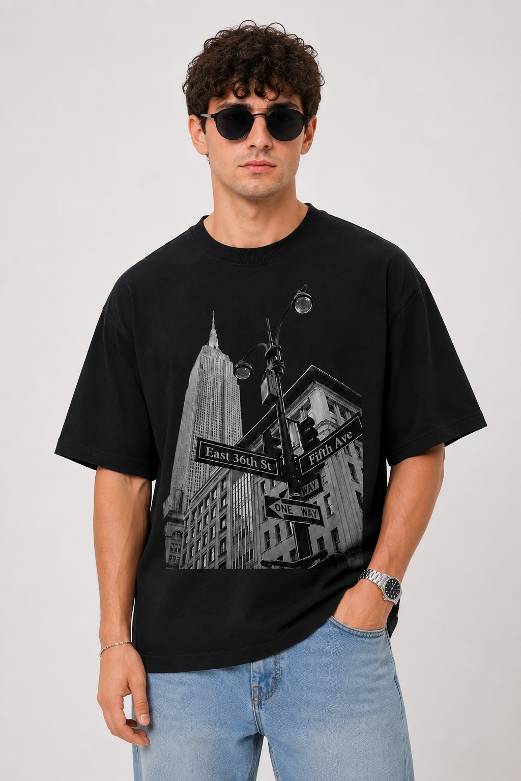 Midtown Noir Oversized tee
