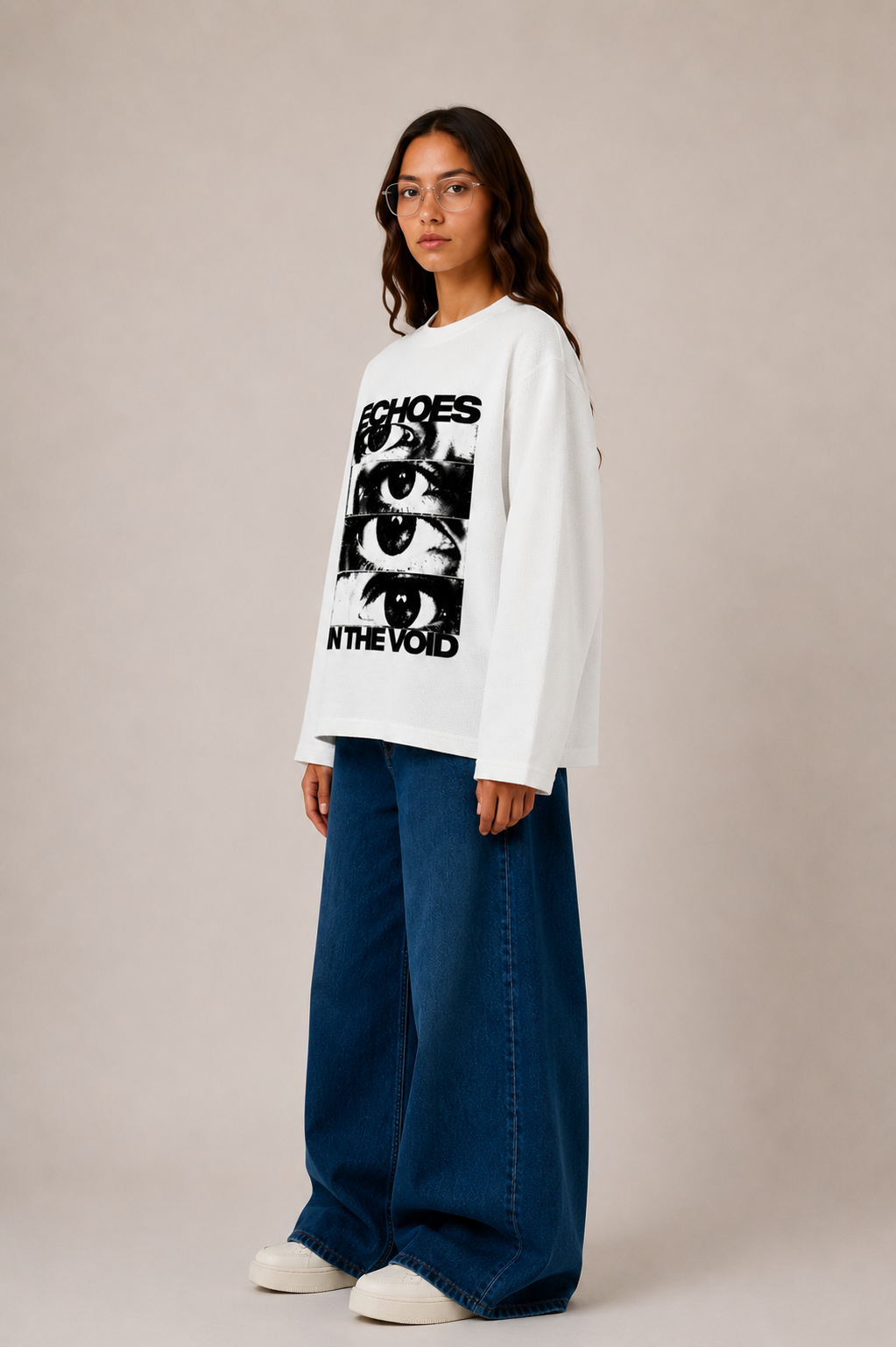 Echoes in the Void-Oversized Waffle tee