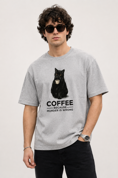 Murder Is Wrong-Oversized Tee