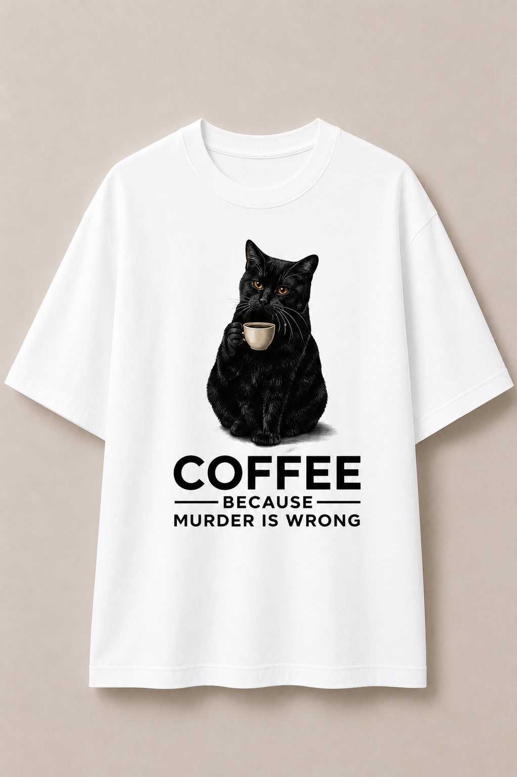 Murder Is Wrong-Oversized Tee