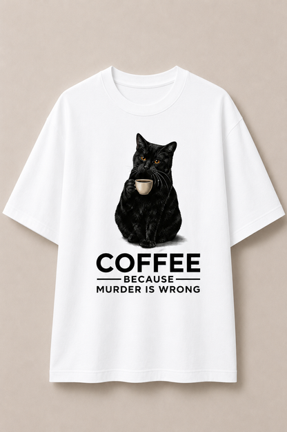 Murder Is Wrong-Oversized Tee