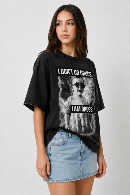 I dont do drugs-Vintage Fade Tee