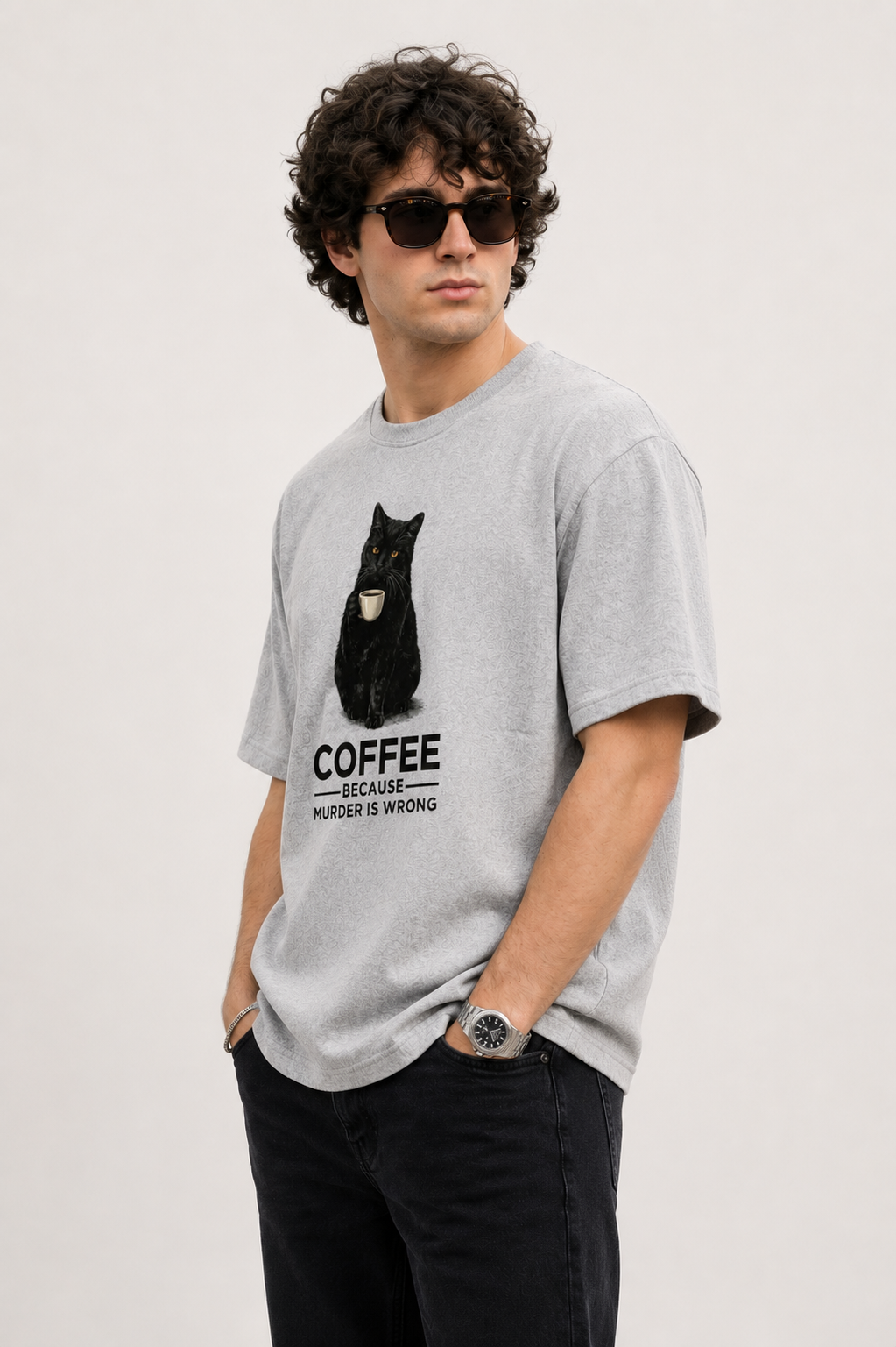 Murder Is Wrong-Oversized Tee
