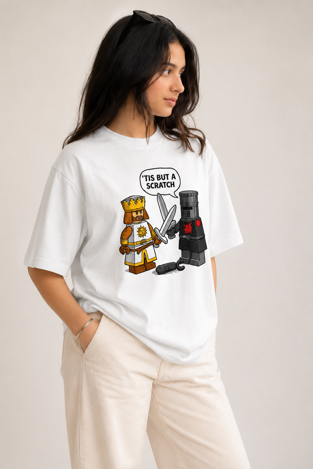 Tis but a scratch-Oversized tee